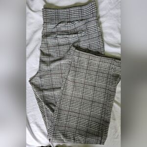 TIME AND TRU Womens Checkered Elastic Trousers XL